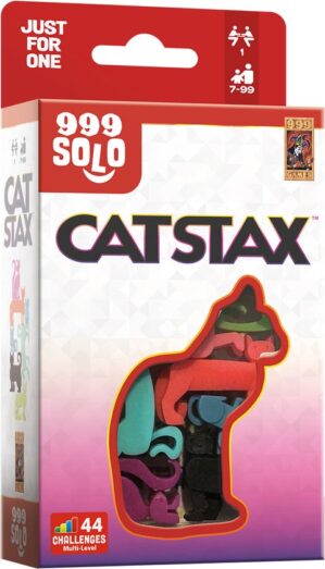 999 Games - Cat Stax - breinbrekers - reisspellen - solo spel - educatief spel