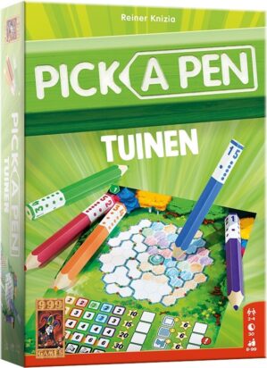 999 Games Pick a Pen - Tuinen - Dobbelspel - Reisspel