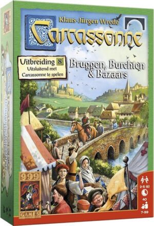 Carcassonne: Bruggen, Burchten en Bazaars Uitbreiding Bordspel