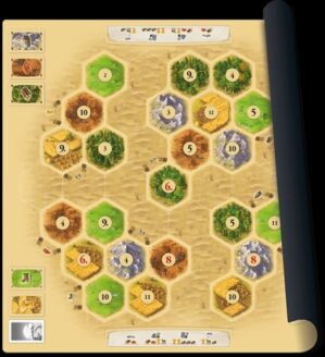Catan playmat Desert Bordspel