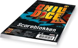 Scoreblokken Chili Dice drie stuks Dobbelspel
