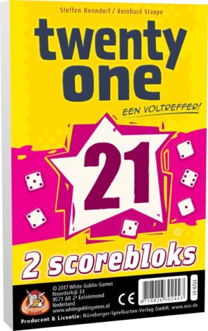 White Goblin Games Uitbreidingsset Twenty One (21) Scorebloks